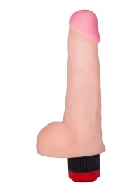 Реалистичный вибратор ART-Style №7 с мошонкой - 17,5 см. - Art-Style