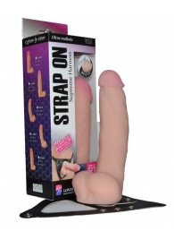Реалистичный фаллос на поясе Harness - 20,5 см. - LOVETOY (А-Полимер) - купить с доставкой в Находке