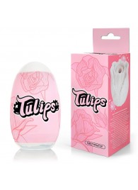 Белый нереалистичный мастурбатор в форме бутона цветка Tulips - 1137 - в Находке купить с доставкой