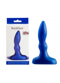 Синий анальный стимулятор Beginners p-spot massager - 11 см. - Lola Games - в Находке купить с доставкой