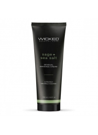 Массажный легкий крем WICKED Sage plus Sea Salt - 120 мл. - Wicked - купить с доставкой в Находке