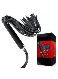 Черная кожаная плеть-флоггер - 84 см. - Notabu - купить с доставкой в Находке