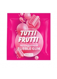 Пробник гель-смазки Tutti-frutti со вкусом бабл-гам - 4 гр. - Биоритм - купить с доставкой в Находке
