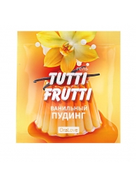 Пробник гель-смазки Tutti-frutti со вкусом ванильного пудинга - 4 гр. - Биоритм - купить с доставкой в Находке
