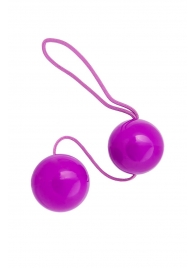 Фиолетовые вагинальные шарики BI-BALLS - Toyfa Basic
