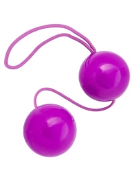 Фиолетовые вагинальные шарики BI-BALLS - Toyfa Basic