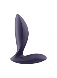 Фиолетовый анальный вибростимулятор Power Plug - Satisfyer - в Находке купить с доставкой