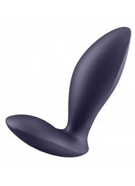 Фиолетовый анальный вибростимулятор Power Plug - Satisfyer - в Находке купить с доставкой
