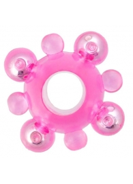 Эрекционное кольцо c бусинками - Toyfa Basic - в Находке купить с доставкой