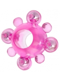 Эрекционное кольцо c бусинками - Toyfa Basic - в Находке купить с доставкой