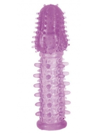 Фиолетовая насадка, удлиняющая половой член - 13,5 см. - Toyfa Basic - в Находке купить с доставкой