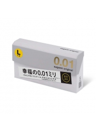 Презервативы Sagami Original 0.02 L-size увеличенного размера - 5 шт. - Sagami - купить с доставкой в Находке