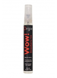Оральный спрей ORGIE Wow! Strawberry Ice Blowjob Spray с охлаждающим и возбуждающим эффектом - 10 мл. - ORGIE - купить с доставкой в Находке