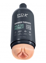 Телесный мастурбатор-вагина Shower Therapy Milk Me Honey - Pipedream - в Находке купить с доставкой