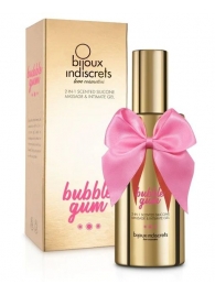 Гель с ароматом жвачки Bubblegum 2-in-1 Scented Silicone Massage And Intimate Gel - 100 мл. - Bijoux Indiscrets - купить с доставкой в Находке
