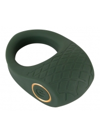 Зеленое эрекционное виброкольцо Luxurious Vibro Cock Ring - Orion - в Находке купить с доставкой