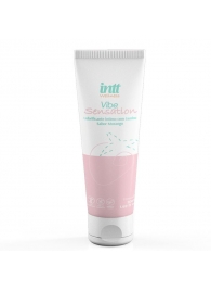 Лубрикант на водной основе Vibe Sensation с клубничным вкусом и легким вибрирующим эффектом - 50 гр. - INTT - купить с доставкой в Находке