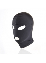 Черный текстильный шлем с прорезью для глаз и рта - Notabu - купить с доставкой в Находке