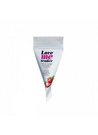 Съедобное согревающее массажное масло Love Me Tender Strawberry с ароматом клубники - 10 мл. - Love to Love - купить с доставкой в Находке