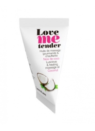 Съедобное согревающее массажное масло Love Me Tender Cocos с ароматом кокоса - 10 мл. - Love to Love - купить с доставкой в Находке