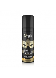 Съедобный гель Dual Vibe Pina Colada с эффектом вибрации и вкусом коктейля пина колада - 15 мл. - ORGIE - купить с доставкой в Находке