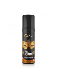 Съедобный гель Dual Vibe Sex On The Beach с эффектом вибрации и вкусом коктейля «секс на пляже» - 15 мл. - ORGIE - купить с доставкой в Находке