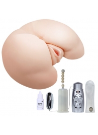 Вибрирующий мастурбатор-попка с ротацией и пультом управления - Baile - в Находке купить с доставкой