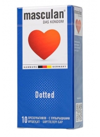 Презервативы с пупырышками Masculan Dotted - 10 шт. - Masculan - купить с доставкой в Находке