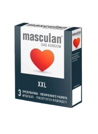 Презервативы увеличенного размера Masculan XXL - 3 шт. - Masculan - купить с доставкой в Находке