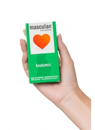 Презервативы анатомической формы Masculan Anatomic - 10 шт. - Masculan - купить с доставкой в Находке