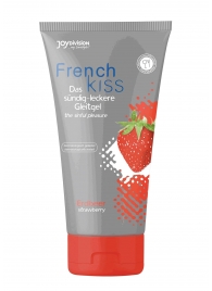 Съедобный лубрикант Frenchkiss с ароматом клубники - 75 мл. - Joy Division - купить с доставкой в Находке