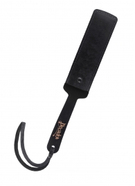 Черный кожаный пэддл - 37 см. - Pecado - купить с доставкой в Находке