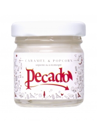 Массажная свеча Caramel   Popcorn - 35 мл. - Pecado - купить с доставкой в Находке