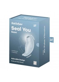 Нежно-голубой вакуумный стимулятор клитора Seal You Soon - Satisfyer