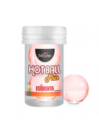 Лубрикант на масляной основе Hot Ball Plus с разогревающим эффектом (2 шарика по 3 гр.) - HotFlowers - купить с доставкой в Находке