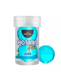 Лубрикант на масляной основе Hot Ball Plus с охлаждающим эффектом (2 шарика по 3 гр.) - HotFlowers - купить с доставкой в Находке