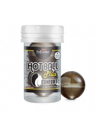 Анальный лубрикант на масляной основе Hot Ball Plus Conforto (2 шарика по 3 гр.) - HotFlowers - купить с доставкой в Находке