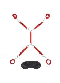 Красная фиксация на матрас Classic Bedspreader - Lux Fetish - купить с доставкой в Находке