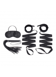 Эротический набор 4PC Bondage Bed Strap   Flogger Kit - Lux Fetish - купить с доставкой в Находке