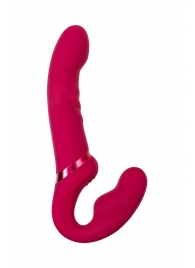 Малиновый безремневой страпон Lapis - 23 см. - Lovense - купить с доставкой в Находке