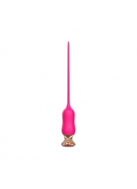 Розовый тонкий стимулятор Nipple Vibrator - 23 см. - I-MOON - купить с доставкой в Находке
