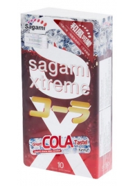 Ароматизированные презервативы Sagami Xtreme COLA - 10 шт. - Sagami - купить с доставкой в Находке