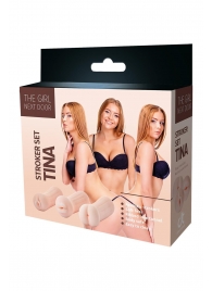 Набор из 3 мастурбаторов The Girl Next Door Tina - Dream Toys - в Находке купить с доставкой