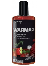 Разогревающее масло WARMup Strawberry - 150 мл. - Joy Division - купить с доставкой в Находке