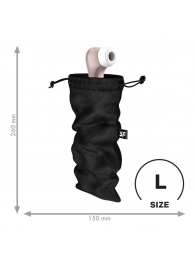 Черный мешочек для хранения игрушек Treasure Bag L - Satisfyer - купить с доставкой в Находке