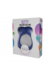 Синее эрекционное виброкольцо Nutty - Adrien Lastic - в Находке купить с доставкой