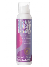 Массажная хрустящая пенка Tickle my body с ароматом маракуйи - 150 мл. - Love to Love - купить с доставкой в Находке