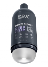 Мастурбатор в бутылке Shower Therapy Deep Cream - Pipedream - в Находке купить с доставкой