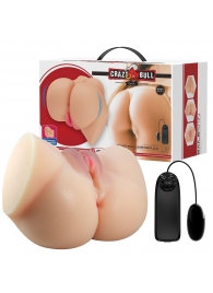 Телесный мастурбатор-полуторс Emilia с вибрацией - Baile - в Находке купить с доставкой