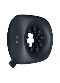 Черный мужской вибромассажер Ring Stroker - Satisfyer - в Находке купить с доставкой